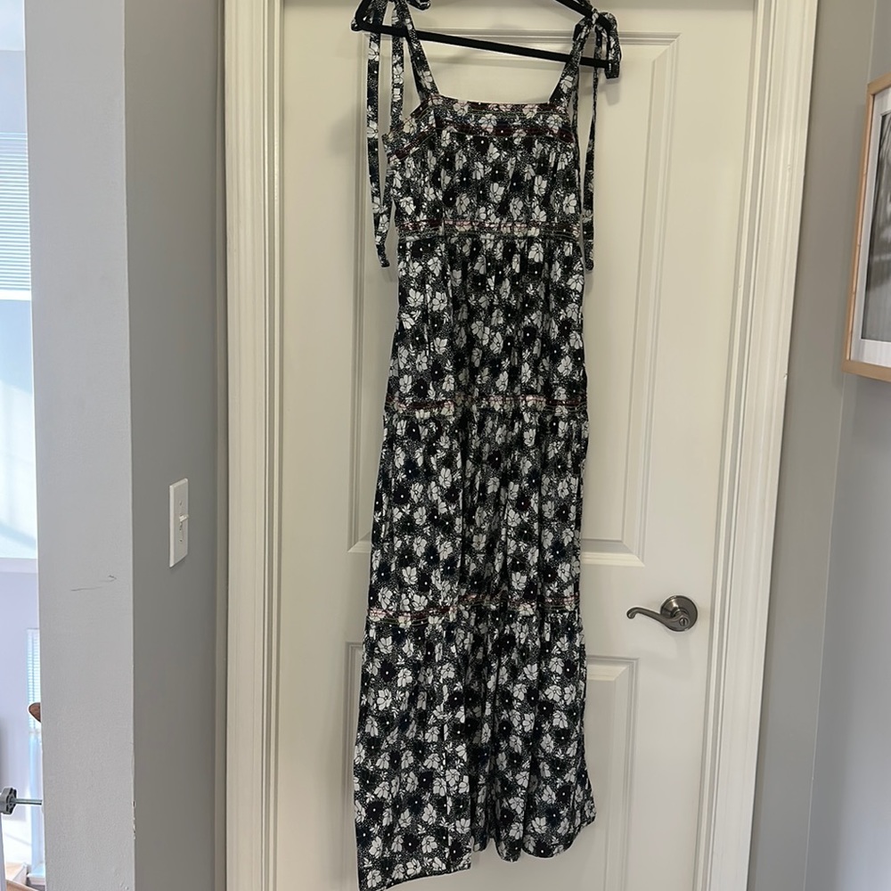 Warm Floral Maxi Dress